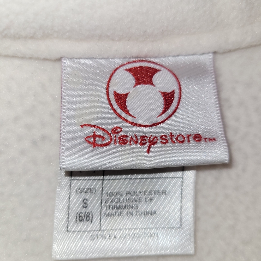 Disney Minnie Mouse Full Zip Fleece Pink  White Small/Medium - Picture 9 of 10